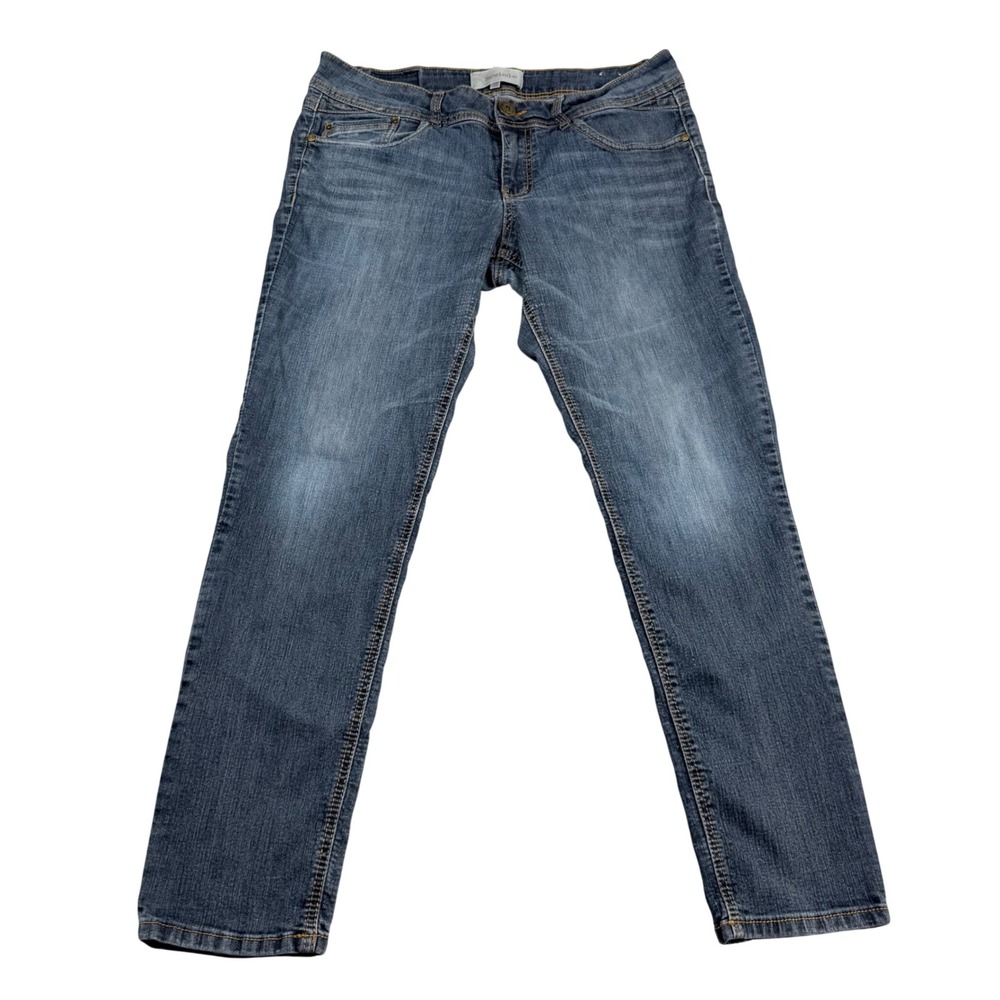 Rewind Womens Skinny Jeans Medium Wash Blue Denim Mid Rise Size 15 R1266STE9